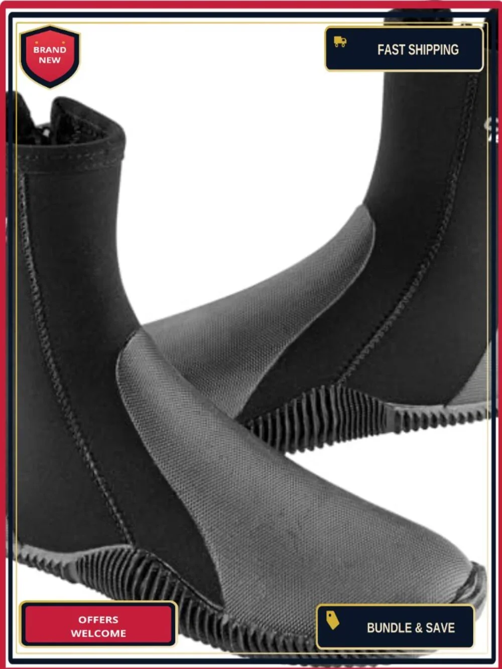 5mm Neoprene Diving Boots for Scuba Snorkeling Surfing Canyoning